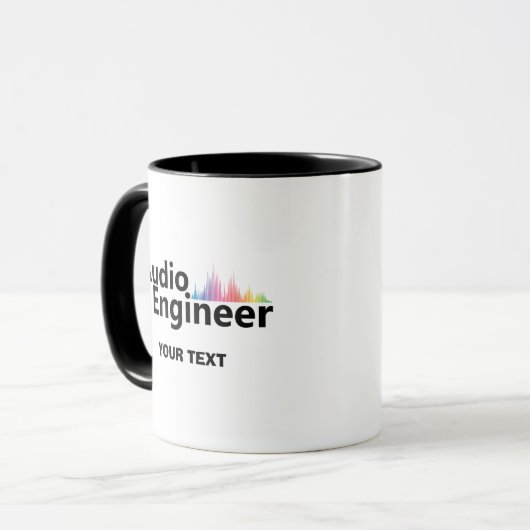Personalized Sound Engineer Audio Engineering Tasse (Vorderseite Links)
