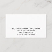 Personalized Sound Engineer Audio Engineering Visitenkarte (Rückseite)