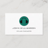 Personalized Sound Engineer Audio Engineering Visitenkarte (Vorderseite)