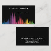 Personalized Sound Engineer Audio Engineering Visitenkarte (Vorne/Hinten)