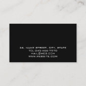 Personalized Sound Engineer Audio Engineering Visitenkarte (Rückseite)