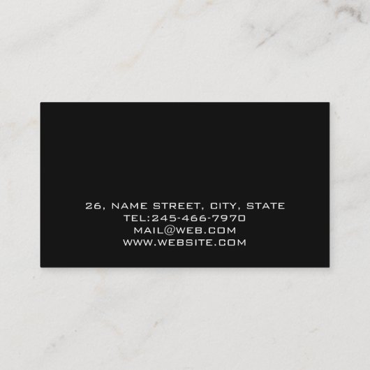 Personalized Sound Engineer Audio Engineering Visitenkarte (Rückseite)