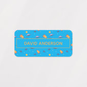 Personalized Space Name Labels neutral Set Etiketten (Design 1)