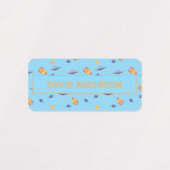 Personalized Space Name Labels neutral Set Etiketten (Design 2)