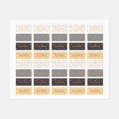 Personalized Space Name Labels neutral Set Etiketten (Blatt)