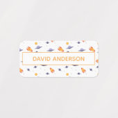 Personalized Space Name Labels neutral Set Etiketten (Design 1)