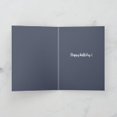Personalized Space Theme Birthday Card Karte (Innenseite)