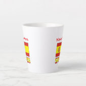 Personalized Spain Flag Heritage Design Small Milchtasse (Vorderseite)