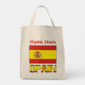 Personalized Spain Flag Tragetasche (Rückseite)