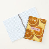 Personalized Sparkle Citrus Glitter Orange Notizblock (Innenseite)