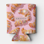 Personalized Sparkle Croissant Style Dosenkühler (Rückseite)