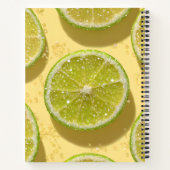 Personalized Sparkle Lime Slice Glitter Citrus  Notizblock (Rückseite)