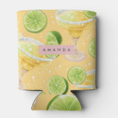 Personalized Sparkle Margarita & Lime Dosenkühler (Rückseite)