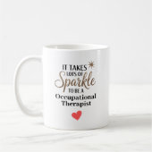 Personalized Sparkle Occupational Therapist Kaffeetasse (Links)