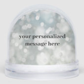 Personalized Sparkle Photo Snow Globe Schneekugeln (Vorderseite)
