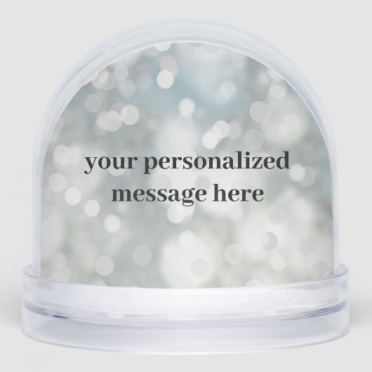 Personalized Sparkle Photo Snow Globe Schneekugeln (Vorderseite)