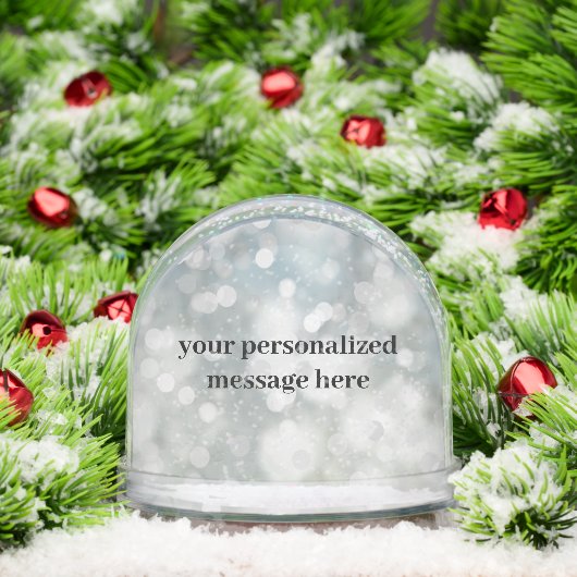 Personalized Sparkle Photo Snow Globe Schneekugeln (Weihnachten)