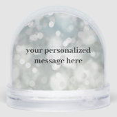 Personalized Sparkle Photo Snow Globe Schneekugeln (Rückseite)