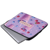 Personalized Sparkling Berry Bliss Purple Smoothie Laptopschutzhülle (Vorne Knopf)