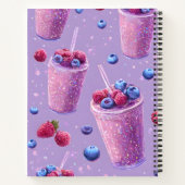 Personalized Sparkling Berry Bliss Purple Smoothie Notizblock (Rückseite)