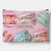 Personalized Sparkling Pastel Macaron Bliss Zubehörtasche (Vorderseite)