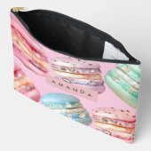 Personalized Sparkling Pastel Macaron Bliss Zubehörtasche (Offen)