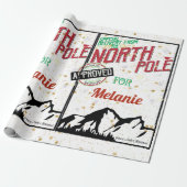 Personalized Special Delivery From The North Pole Geschenkpapier (Ungerollt)