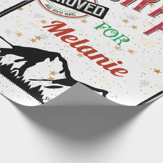 Personalized Special Delivery From The North Pole Geschenkpapier (Ecke)