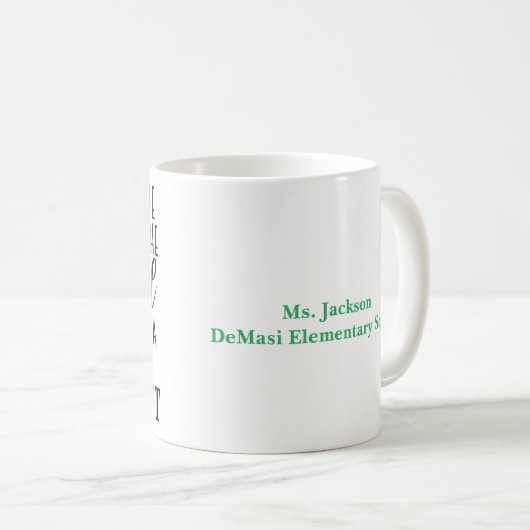 Personalized Speech Pathologist Gift Mug Kaffeetasse (VorderseiteRechts)