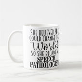 Personalized Speech Pathologist Gift Mug Kaffeetasse (Links)