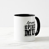 Personalized 'Spiked Mug' Funny, Cute & Silly Tasse (VorderseiteRechts)