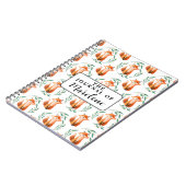 Personalized Spiral Photo Notebook – Cute Fox  Notizblock (Linke Seite)