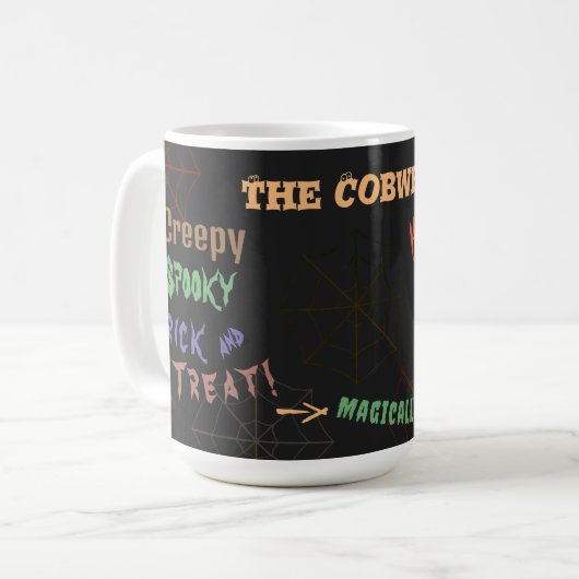 Personalized Spooky Halloween Magically Potions Kaffeetasse (Vorderseite Links)