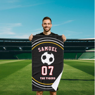 Personalized Sports coach soccer Football Player Handtuch