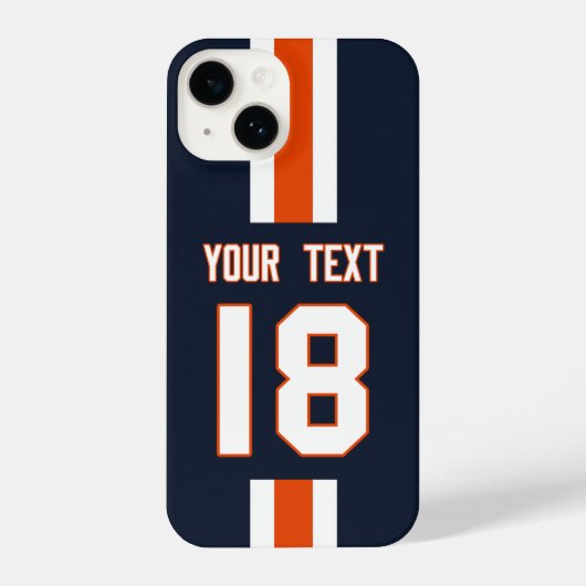 Personalized Sports Jersey iPhone Hülle (Rückseite)