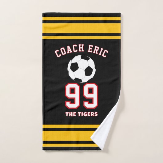 Personalized Sports soccer coach Football Player Handtuch (Handtuch)