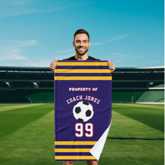 Personalized Sports soccer Custom Football Player Handtuch