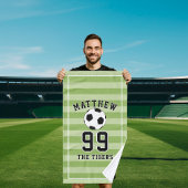 Personalized Sports soccer Football Player Handtuch