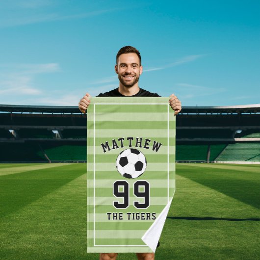Personalized Sports soccer Football Player Handtuch