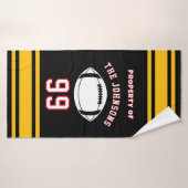 Personalized Sports Towel | Custom Football Player Badehandtuch (Badehandtuch)