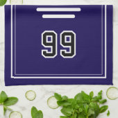 Personalized Sports Towel | Custom Football Player Geschirrtuch (Gefaltet)