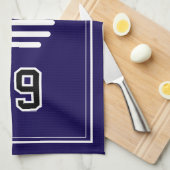 Personalized Sports Towel | Custom Football Player Geschirrtuch (Viertel Falte)