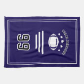 Personalized Sports Towel | Custom Football Player Geschirrtuch (Horizontal)