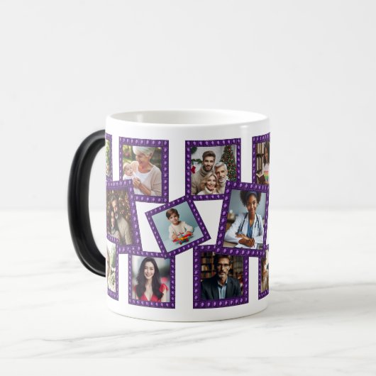 Personalized Spring Blossom Framed 17 Photos Mug Kaffeetasse (Vorderseite Links)