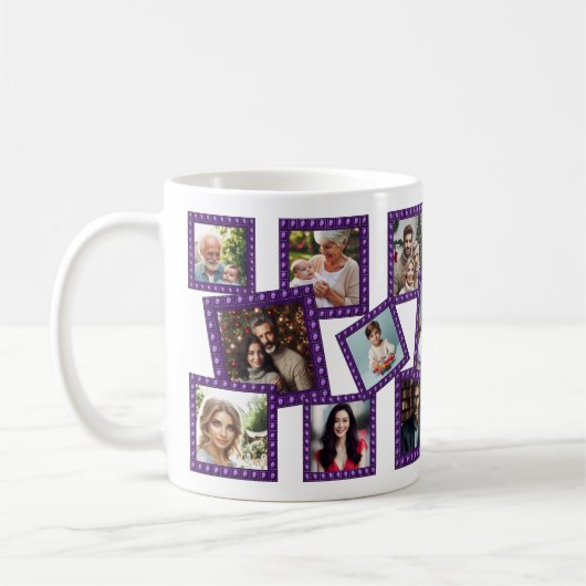 Personalized Spring Blossom Framed 17 Photos Mug Kaffeetasse (Links)
