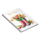 Personalized Spring Floral Spiral Notebook Notizblock (Rechte Seite)