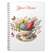 Personalized Spring Floral Spiral Notebook – Notizblock (Vorderseite)