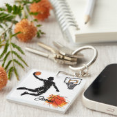 Personalized Square Acrylic Keychain Schlüsselanhänger (Vorderseite rechts)