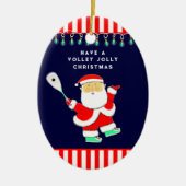 Personalized Squash Sports Keramik Ornament (Vorne)