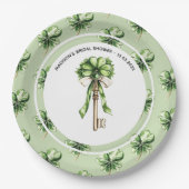 Personalized St. Patrick’s Day Bridal Shower Pappteller (Vorderseite)